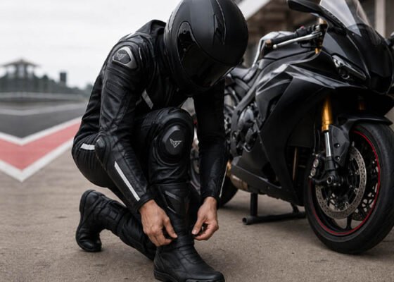 Motorbike Leather Boots
